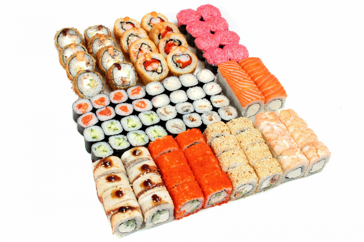 Вкусный сет в сет суши (120) фото